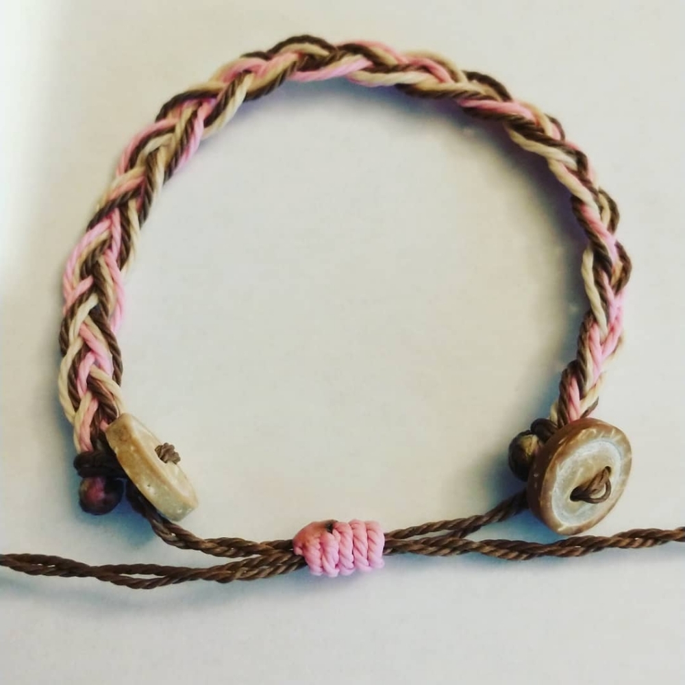 Neapolitan Braided Wax Thread bracelet
